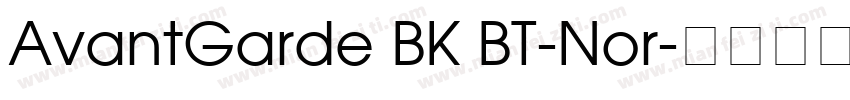 AvantGarde BK BT-Nor字体转换